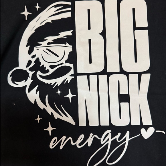 Gildan Tops - Gildan Black Tee with White‎ 'Big Nick Energy' Graphic